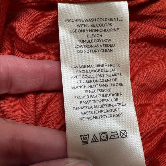 NWT Free People Lakeside Midi Dress Ginger Heart Print Ruched Side Slit Large - Picture 14 of 14